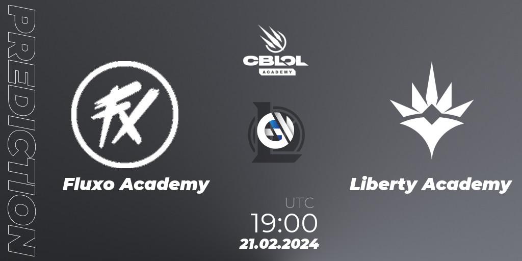 Prognose für das Spiel Fluxo Academy VS Liberty Academy. 21.02.24. LoL - CBLOL Academy Split 1 2024