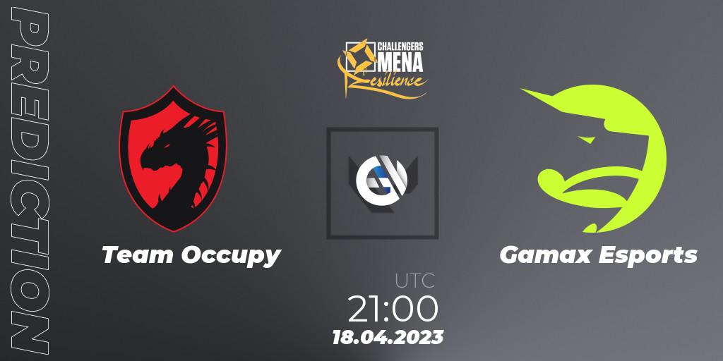 Prognose für das Spiel Team Occupy VS Gamax Esports. 18.04.2023 at 21:00. VALORANT - VALORANT Challengers 2023 MENA: Resilience Split 2 - Levant and North Africa