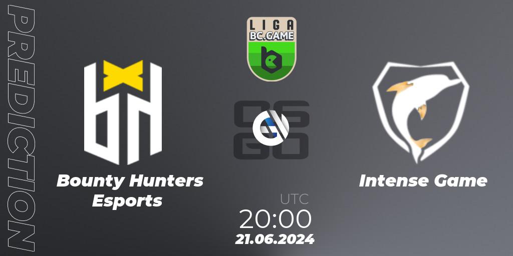 Prognose für das Spiel Bounty Hunters Esports VS Intense Game. 21.06.2024 at 20:00. Counter-Strike (CS2) - Dust2 Brasil Liga Season 3: Division 1