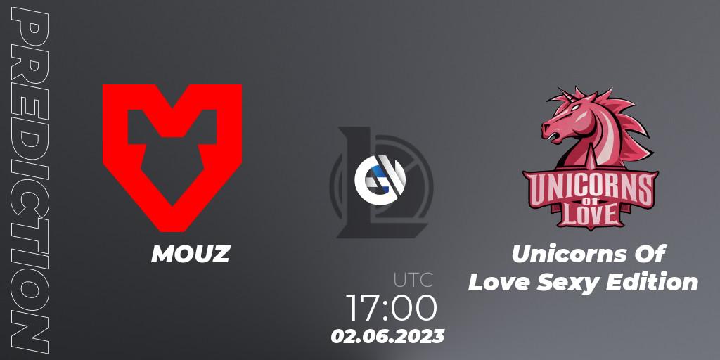 Prognose für das Spiel MOUZ VS Unicorns Of Love Sexy Edition. 02.06.23. LoL - Prime League Summer 2023 - Group Stage