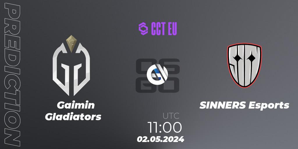 Prognose für das Spiel Gaimin Gladiators VS SINNERS Esports. 02.05.24. CS2 (CS:GO) - CCT Season 2 Europe Series 1