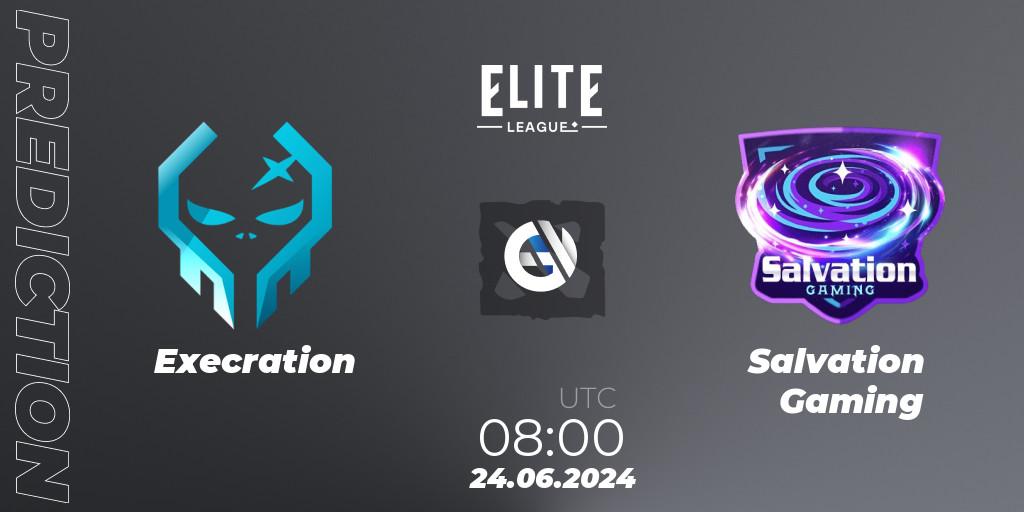 Prognose für das Spiel Execration VS Salvation Gaming. 24.06.2024 at 08:45. Dota 2 - Elite League Season 2: Southeast Asia Closed Qualifier