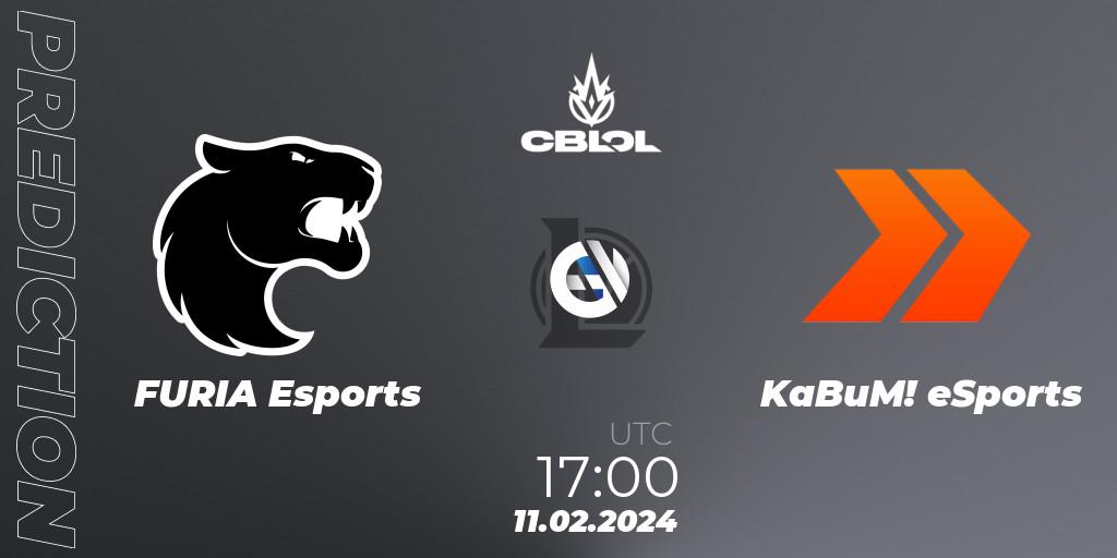 Prognose für das Spiel FURIA Esports VS KaBuM! eSports. 11.02.24. LoL - CBLOL Split 1 2024 - Group Stage