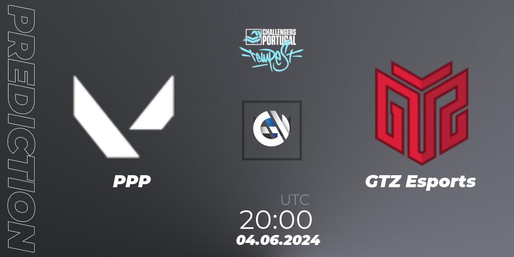 Prognose für das Spiel PPP VS GTZ Esports. 04.06.2024 at 19:00. VALORANT - VALORANT Challengers 2024 Portugal: Tempest Split 2