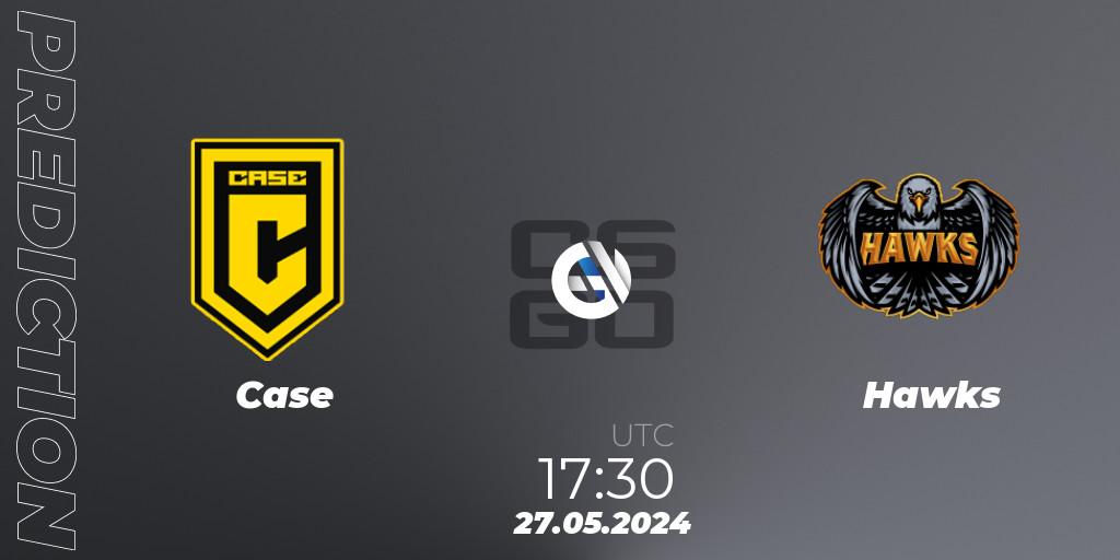 Prognose für das Spiel Case VS Hawks. 27.05.2024 at 17:30. Counter-Strike (CS2) - CCT Season 2 South America Series 1