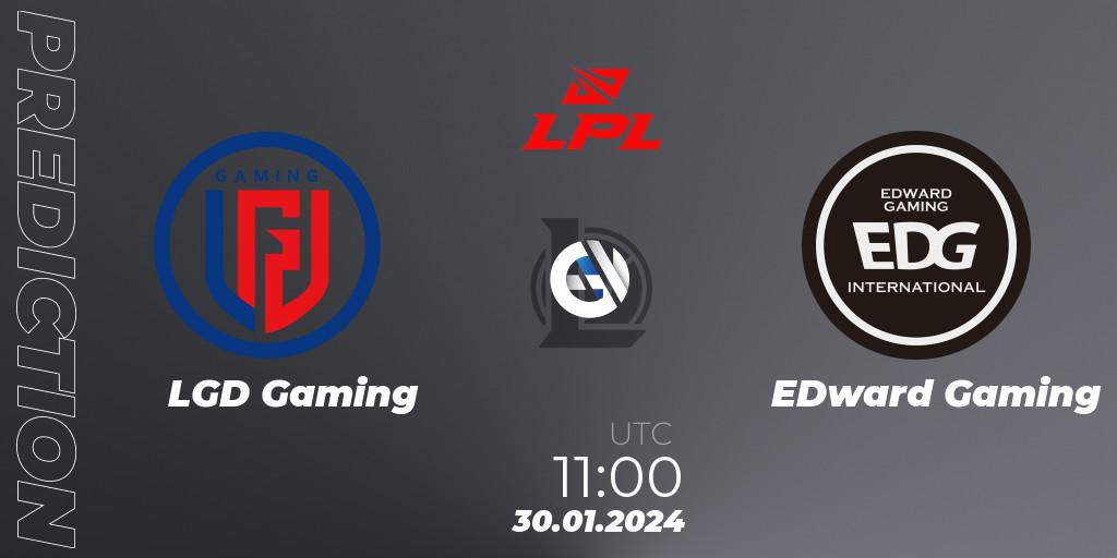 Prognose für das Spiel LGD Gaming VS EDward Gaming. 30.01.2024 at 11:00. LoL - LPL Spring 2024 - Group Stage