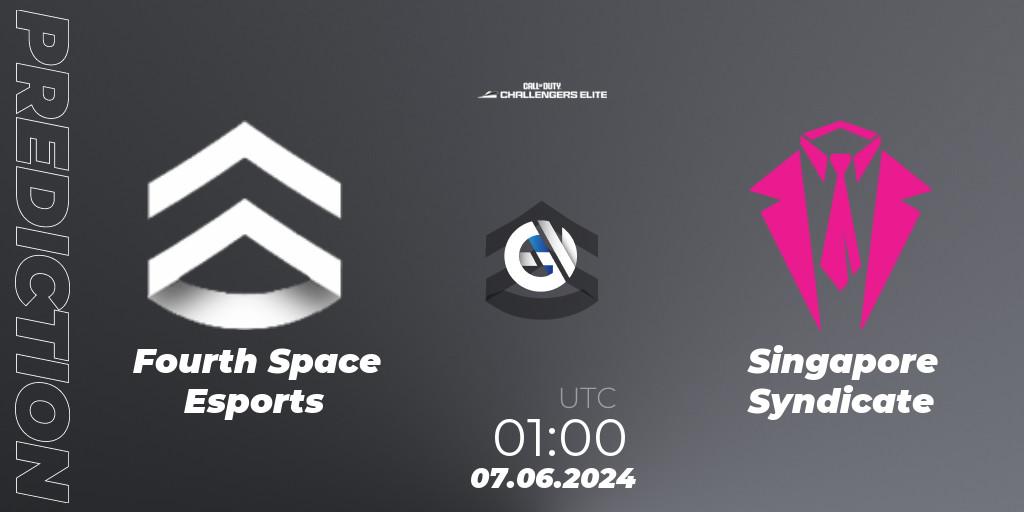 Prognose für das Spiel Fourth Space Esports VS Singapore Syndicate. 07.06.2024 at 00:00. Call of Duty - Call of Duty Challengers 2024 - Elite 3: NA