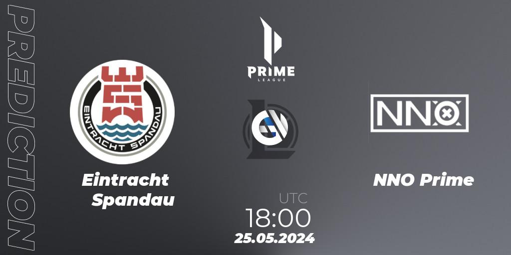 Prognose für das Spiel Eintracht Spandau VS NNO Prime. 25.05.2024 at 18:00. LoL - Prime League Summer 2024
