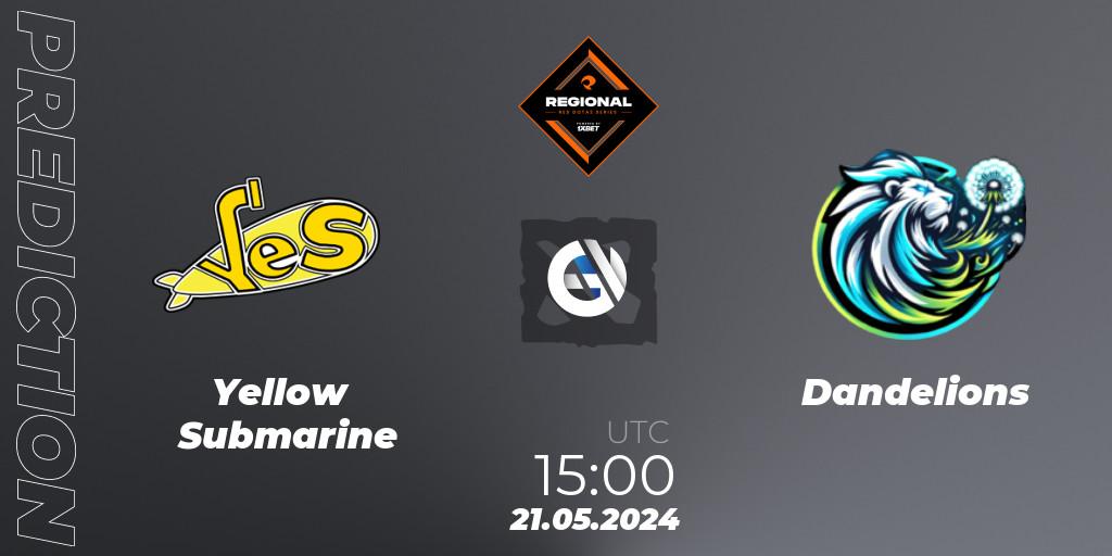 Prognose für das Spiel Yellow Submarine VS Dandelions. 21.05.2024 at 15:00. Dota 2 - RES Regional Series: EU #2