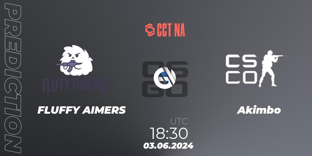 Prognose für das Spiel FLUFFY AIMERS VS Akimbo. 03.06.2024 at 18:30. Counter-Strike (CS2) - CCT Season 2 North American Series #1