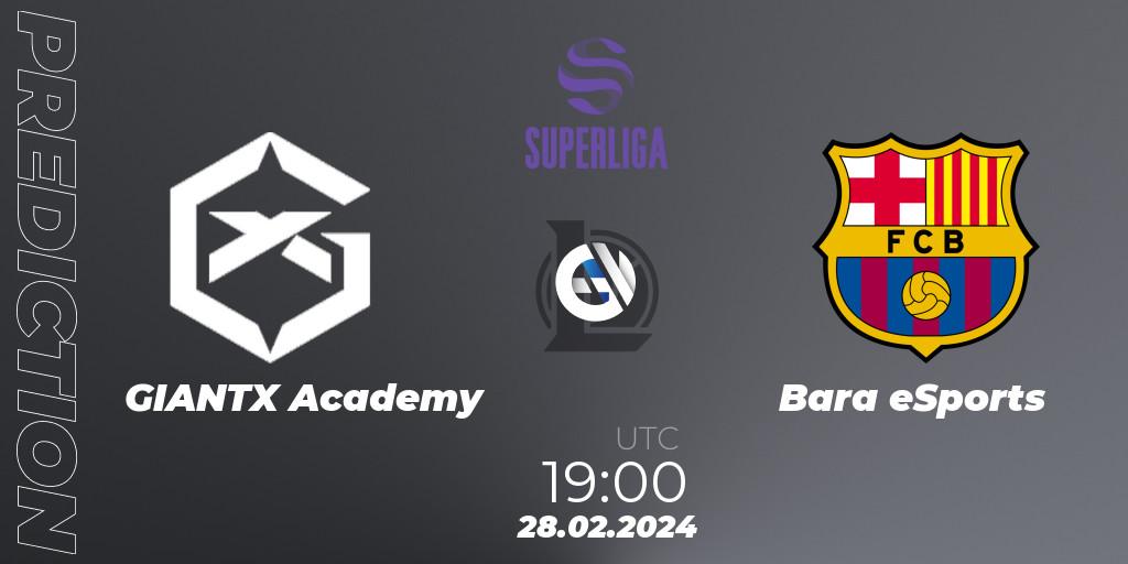 Prognose für das Spiel GIANTX Academy VS Barça eSports. 28.02.24. LoL - Superliga Spring 2024 - Group Stage