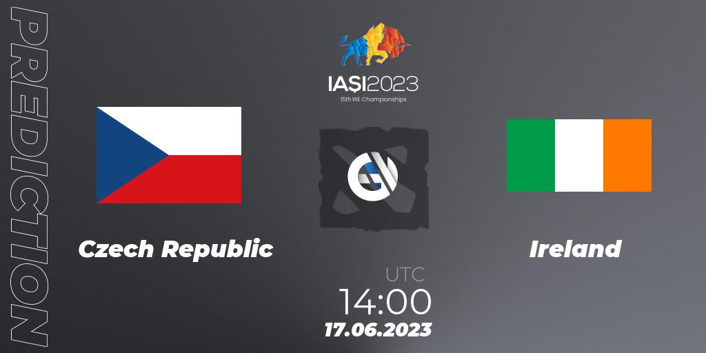 Prognose für das Spiel Czech Republic VS Ireland. 17.06.2023 at 14:00. Dota 2 - IESF Europe A Qualifier 2023
