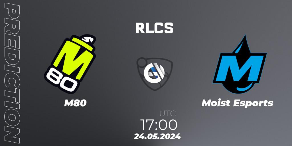 Prognose für das Spiel M80 VS Moist Esports. 24.05.2024 at 17:00. Rocket League - RLCS 2024 - Major 2: NA Open Qualifier 6