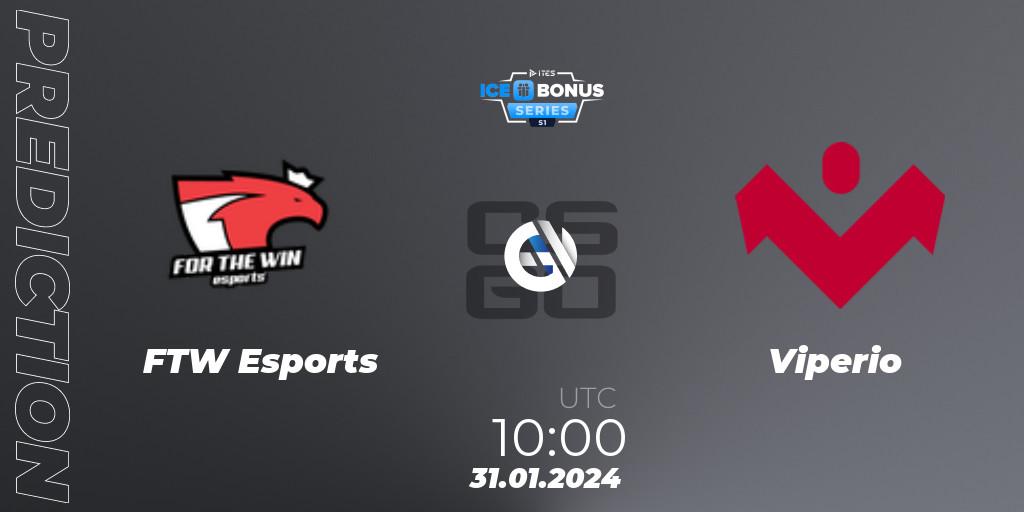 Prognose für das Spiel FTW Esports VS Viperio. 31.01.2024 at 10:00. Counter-Strike (CS2) - IceBonus Series #1