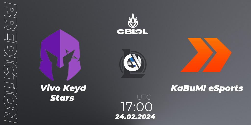 Prognose für das Spiel Vivo Keyd Stars VS KaBuM! eSports. 24.02.24. LoL - CBLOL Split 1 2024 - Group Stage