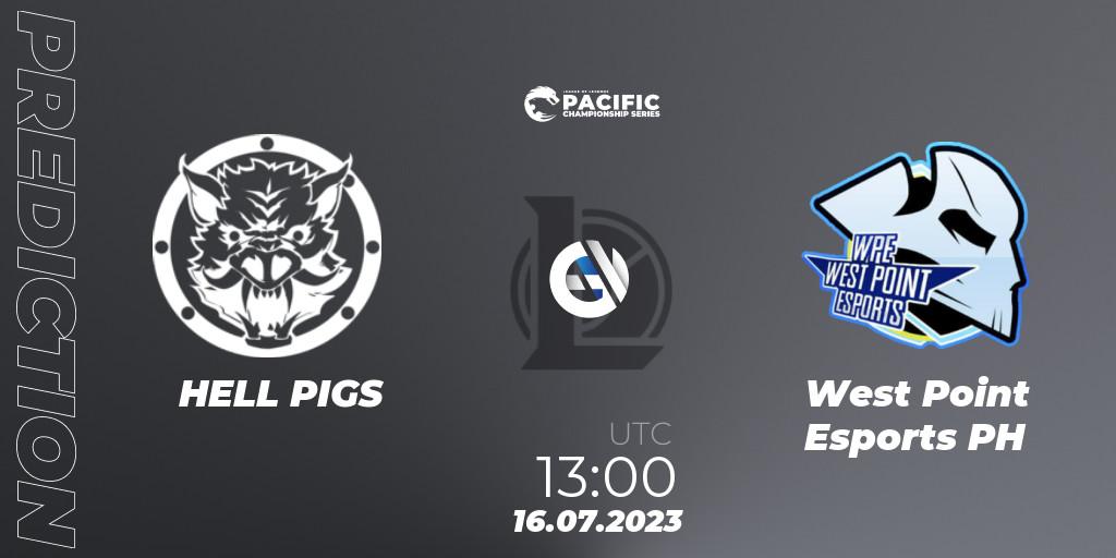 Prognose für das Spiel HELL PIGS VS West Point Esports PH. 16.07.2023 at 13:00. LoL - PACIFIC Championship series Group Stage