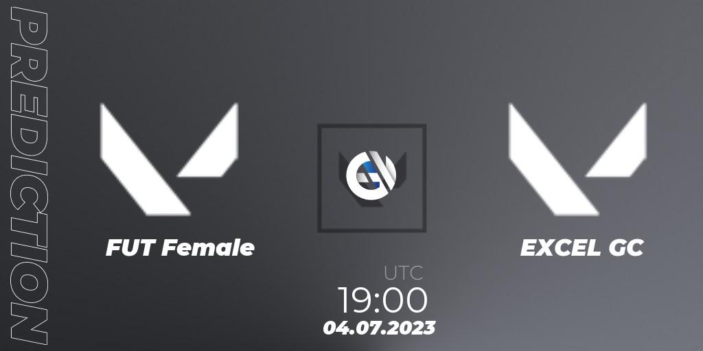 Prognose für das Spiel FUT Female VS EXCEL GC. 04.07.2023 at 19:10. VALORANT - VCT 2023: Game Changers EMEA Series 2 - Group Stage