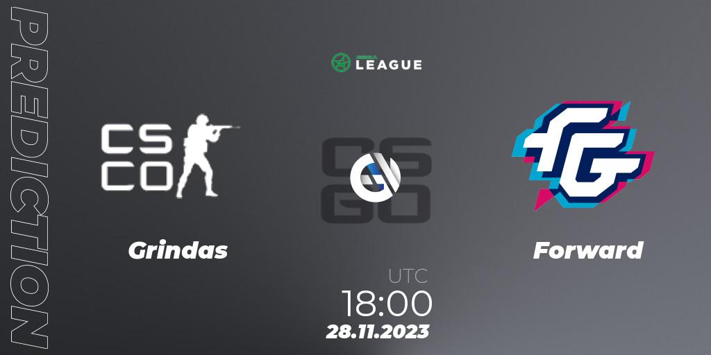 Prognose für das Spiel Grindas VS Forward. 28.11.23. CS2 (CS:GO) - ESEA Season 47: Advanced Division - Europe