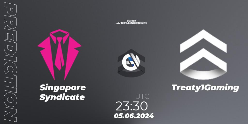 Prognose für das Spiel Singapore Syndicate VS Treaty1Gaming. 05.06.2024 at 22:30. Call of Duty - Call of Duty Challengers 2024 - Elite 3: NA