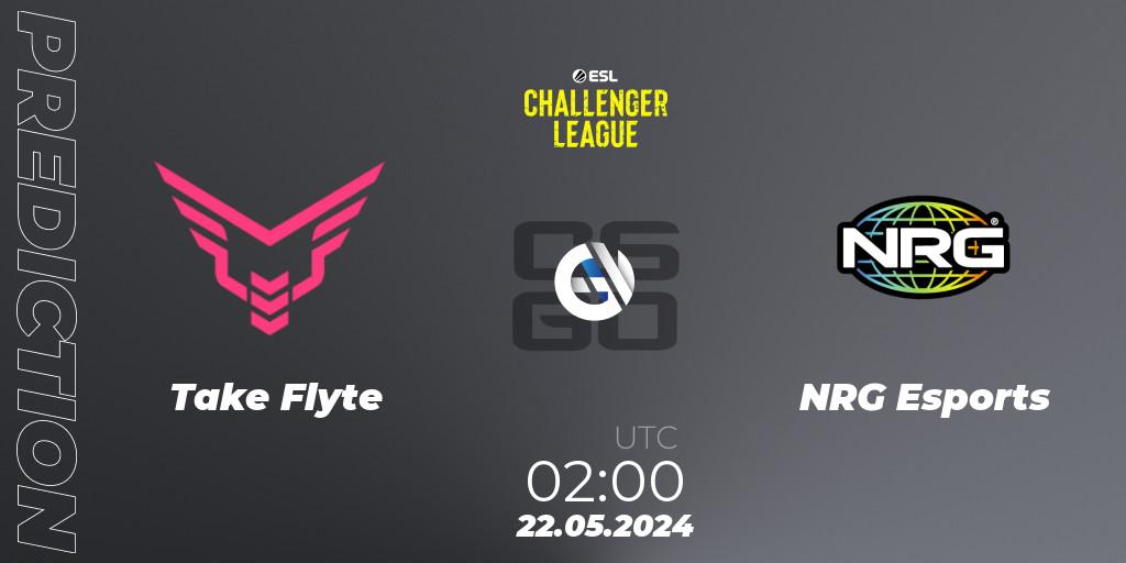 Prognose für das Spiel Take Flyte VS NRG Esports. 22.05.2024 at 01:50. Counter-Strike (CS2) - ESL Challenger League Season 47: North America