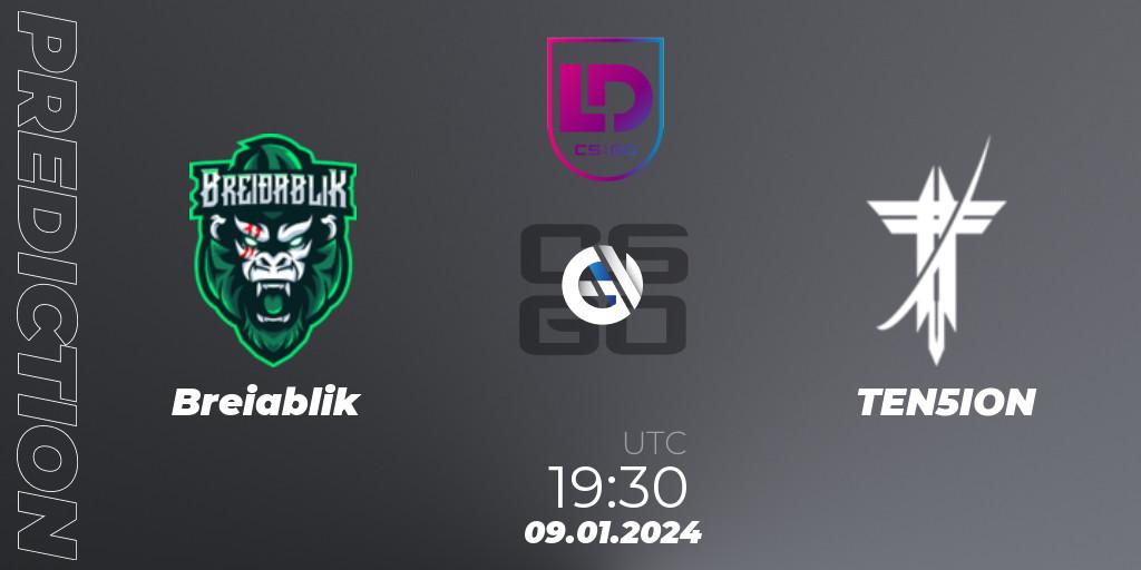 Prognose für das Spiel Breiðablik VS TEN5ION. 09.01.24. CS2 (CS:GO) - Icelandic Esports League Season 8: Regular Season