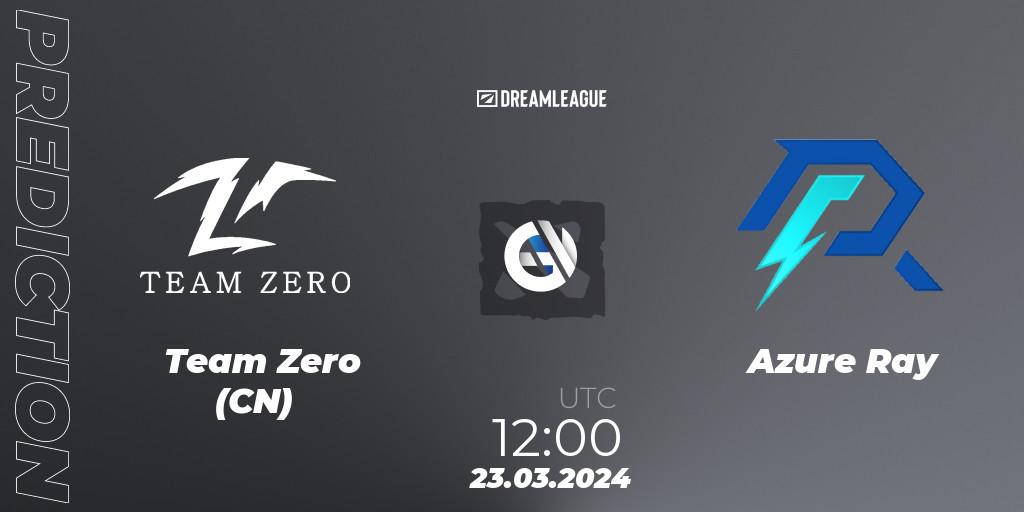 Prognose für das Spiel Team Zero (CN) VS Azure Ray. 23.03.24. Dota 2 - DreamLeague Season 23: China Closed Qualifier