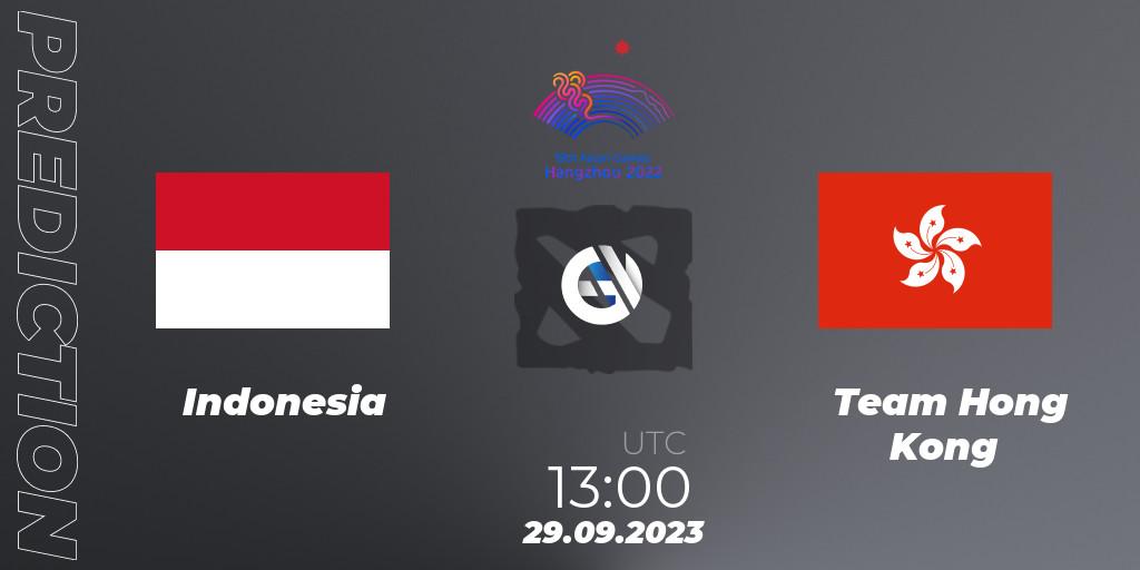 Prognose für das Spiel Indonesia VS Team Hong Kong. 29.09.2023 at 13:00. Dota 2 - 2022 Asian Games