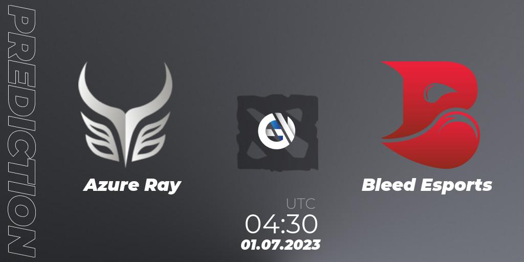 Prognose für das Spiel Azure Ray VS Bleed Esports. 01.07.2023 at 04:32. Dota 2 - Bali Major 2023 - Group Stage