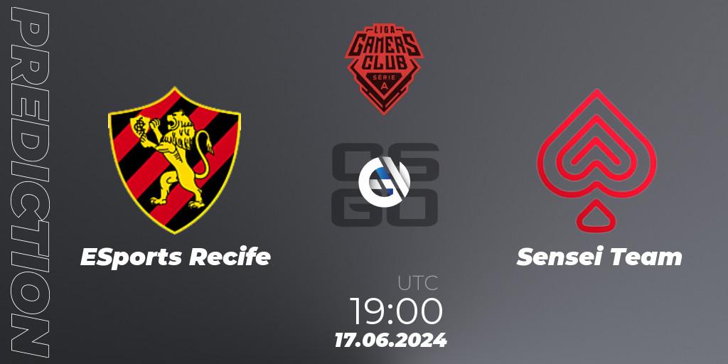 Prognose für das Spiel ESports Recife VS Sensei Team. 17.06.2024 at 19:00. Counter-Strike (CS2) - Gamers Club Liga Série A: June 2024