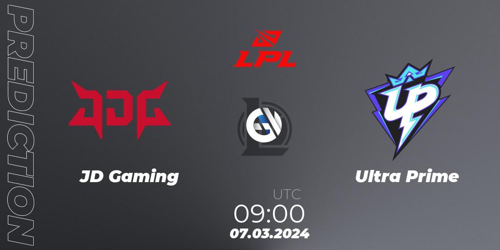 Prognose für das Spiel JD Gaming VS Ultra Prime. 07.03.24. LoL - LPL Spring 2024 - Group Stage