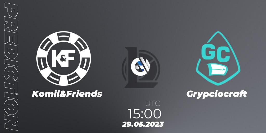 Prognose für das Spiel Komil&Friends VS Grypciocraft. 29.05.2023 at 15:00. LoL - Ultraliga Season 10 2023 Regular Season
