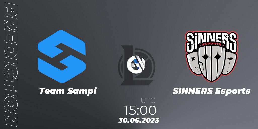 Prognose für das Spiel Team Sampi VS SINNERS Esports. 06.06.23. LoL - Hitpoint Masters Summer 2023 - Group Stage