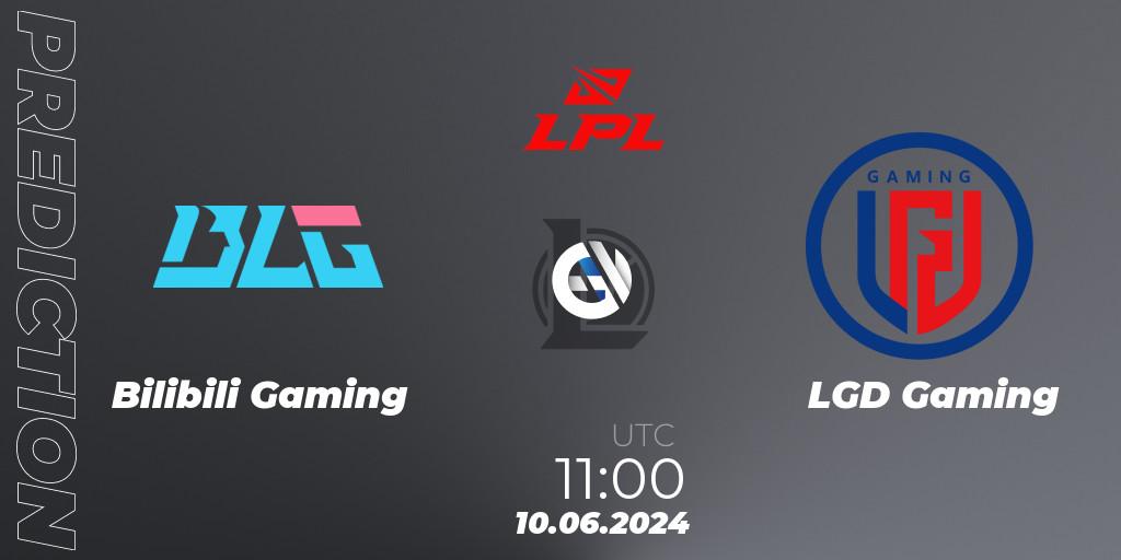 Prognose für das Spiel Bilibili Gaming VS LGD Gaming. 10.06.2024 at 11:00. LoL - LPL 2024 Summer - Group Stage