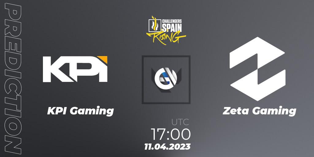 Prognose für das Spiel KPI Gaming VS Zeta Gaming. 11.04.2023 at 17:00. VALORANT - VALORANT Challengers 2023 Spain: Rising Split 2