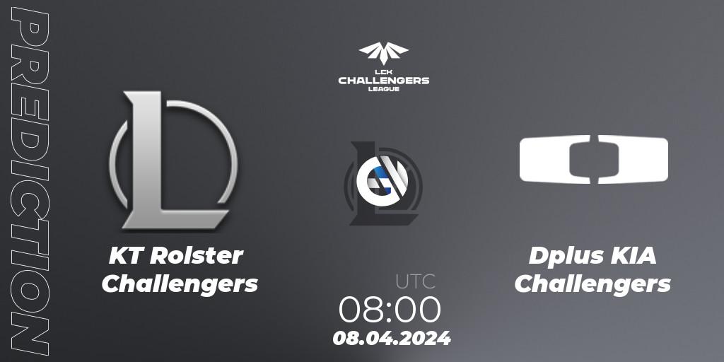 Prognose für das Spiel KT Rolster Challengers VS Dplus KIA Challengers. 08.04.24. LoL - LCK Challengers League 2024 Spring - Playoffs