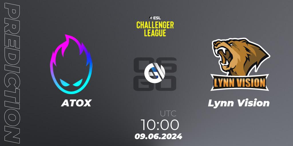 Prognose für das Spiel ATOX VS Lynn Vision. 09.06.2024 at 10:00. Counter-Strike (CS2) - ESL Challenger League Season 47: Asia