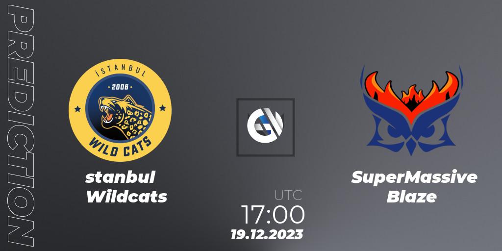 Prognose für das Spiel İstanbul Wildcats VS SuperMassive Blaze. 19.12.23. VALORANT - Open Fire All Stars 2023