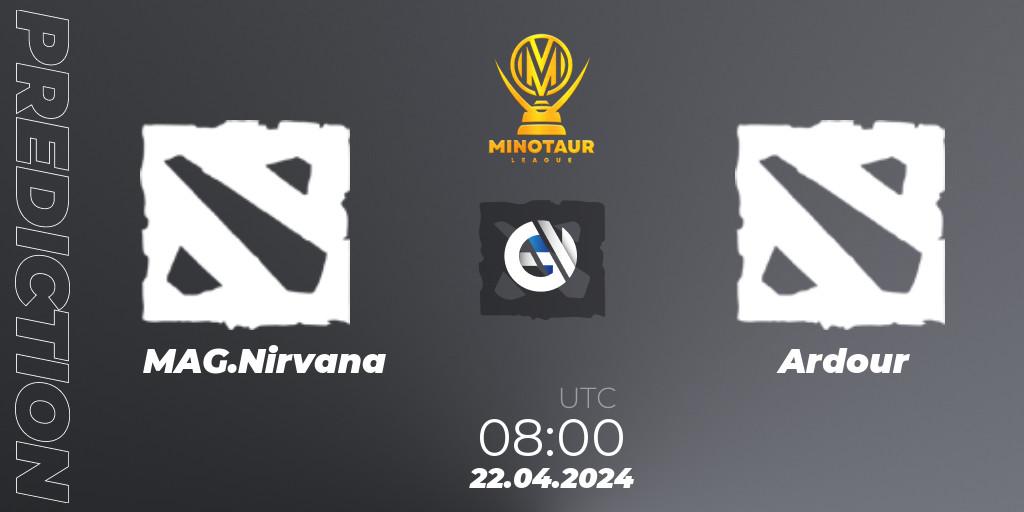 Prognose für das Spiel MAG.Nirvana VS Ardour. 27.04.24. Dota 2 - Minotaur League