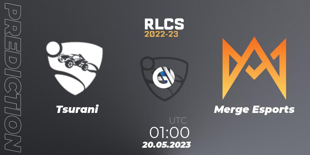Prognose für das Spiel Tsurani VS Merge Esports. 20.05.2023 at 01:00. Rocket League - RLCS 2022-23 - Spring: Oceania Regional 2 - Spring Cup
