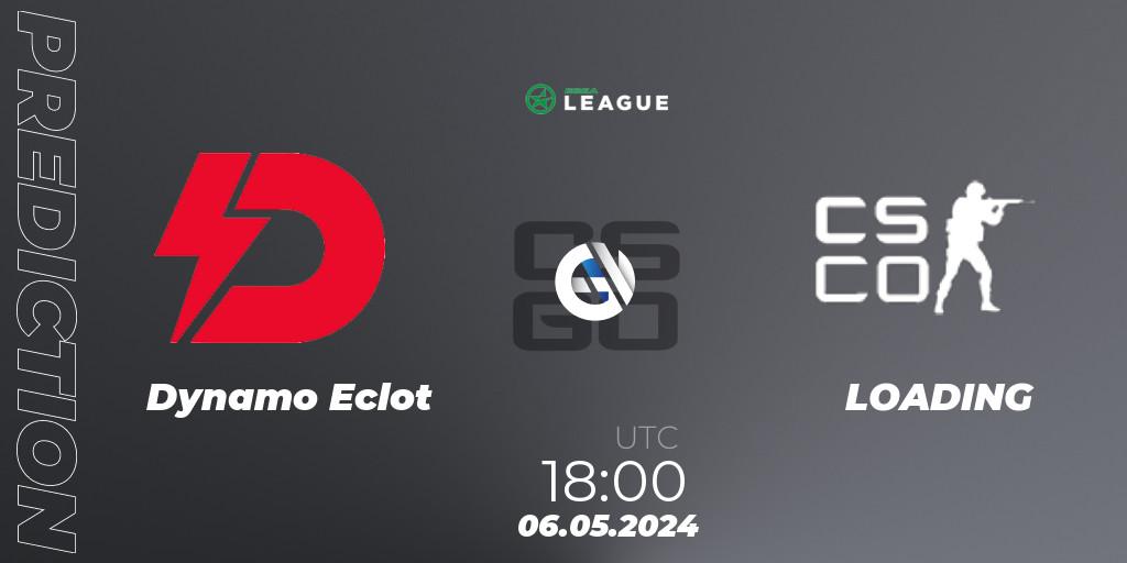 Prognose für das Spiel Dynamo Eclot VS LOADING. 06.05.2024 at 18:00. Counter-Strike (CS2) - ESEA Season 49: Advanced Division - Europe