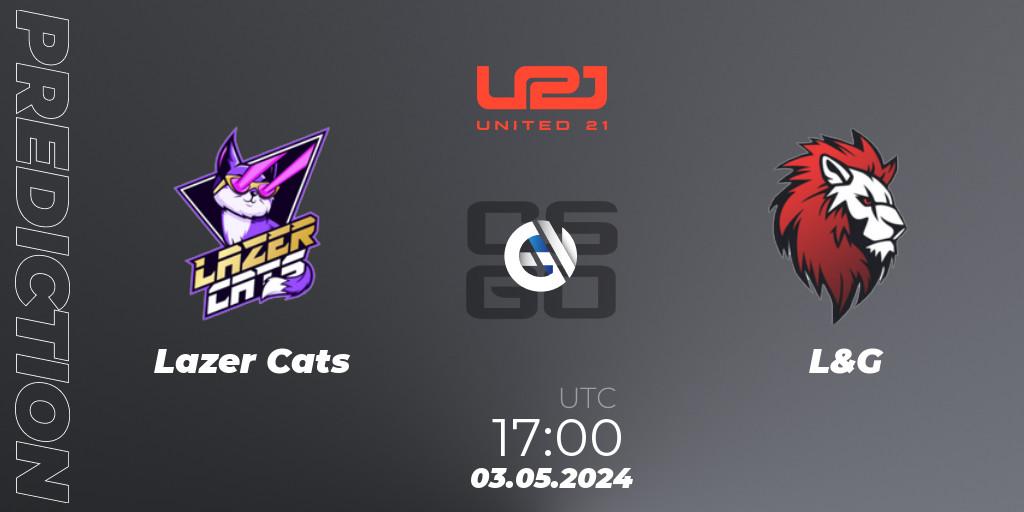 Prognose für das Spiel Lazer Cats VS L&G. 03.05.2024 at 17:00. Counter-Strike (CS2) - United21 Season 13: Division 2