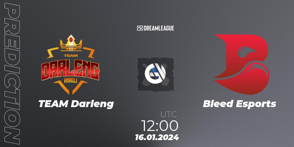 Prognose für das Spiel TEAM Darleng VS Bleed Esports. 16.01.24. Dota 2 - DreamLeague Season 22: Southeast Asia Closed Qualifier