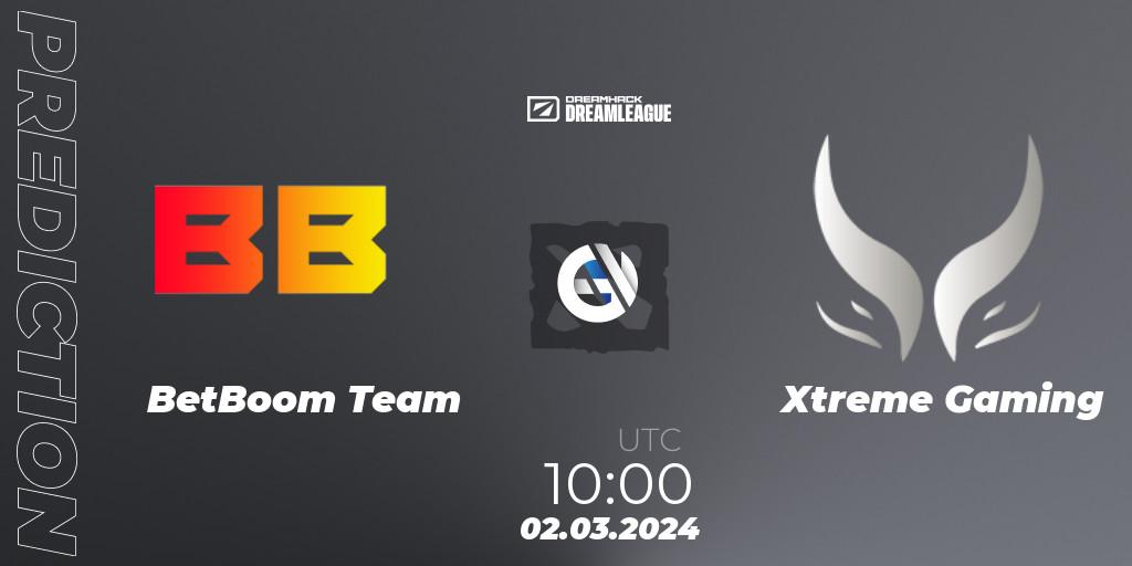 Prognose für das Spiel BetBoom Team VS Xtreme Gaming. 02.03.24. Dota 2 - DreamLeague Season 22