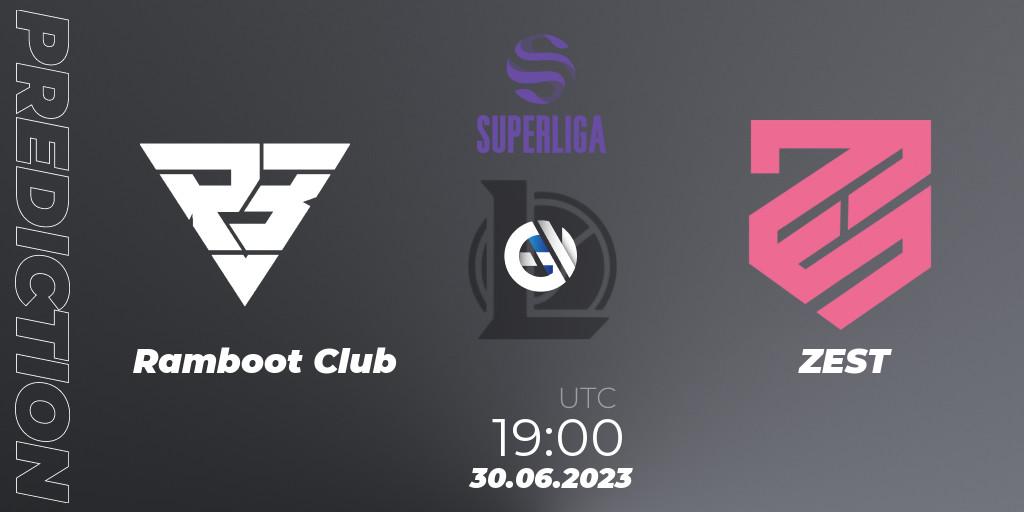 Prognose für das Spiel Ramboot Club VS ZEST. 30.06.23. LoL - LVP Superliga 2nd Division 2023 Summer
