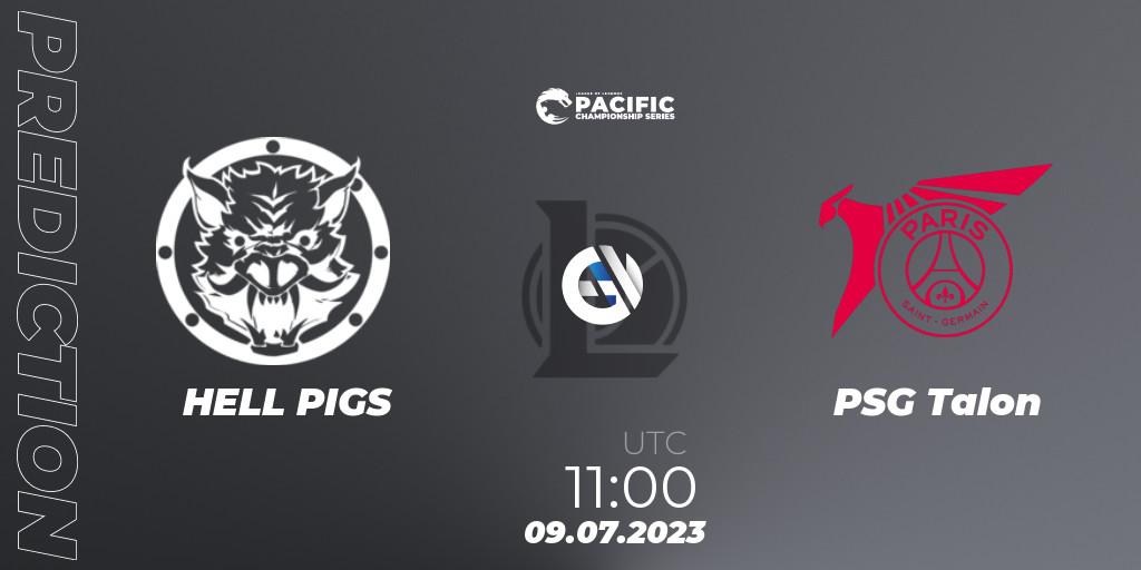 Prognose für das Spiel HELL PIGS VS PSG Talon. 09.07.2023 at 11:00. LoL - PACIFIC Championship series Group Stage