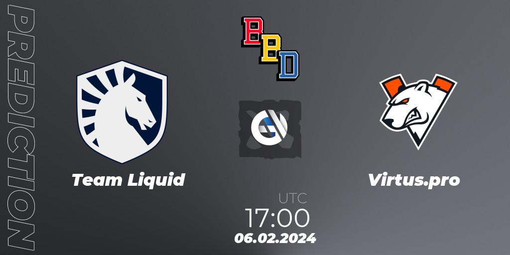 Prognose für das Spiel Team Liquid VS Virtus.pro. 06.02.24. Dota 2 - BetBoom Dacha Dubai 2024