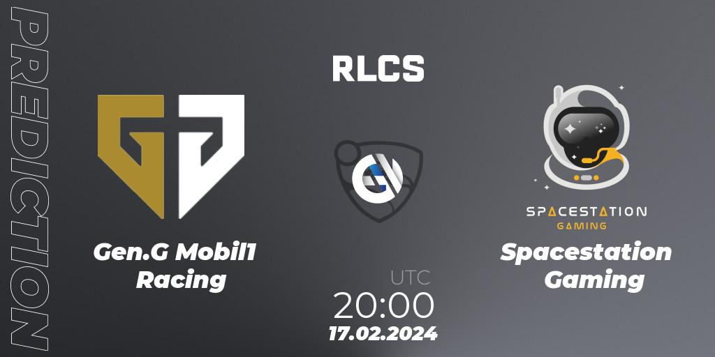 Prognose für das Spiel Gen.G Mobil1 Racing VS Spacestation Gaming. 17.02.24. Rocket League - RLCS 2024 - Major 1: North America Open Qualifier 2