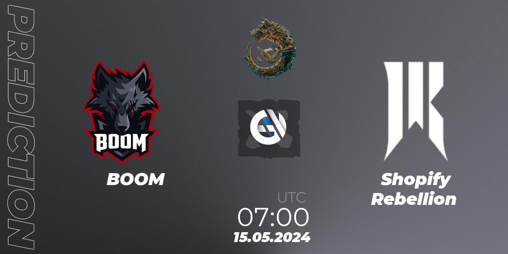 Prognose für das Spiel BOOM VS Shopify Rebellion. 15.05.2024 at 07:00. Dota 2 - PGL Wallachia Season 1 - Group Stage