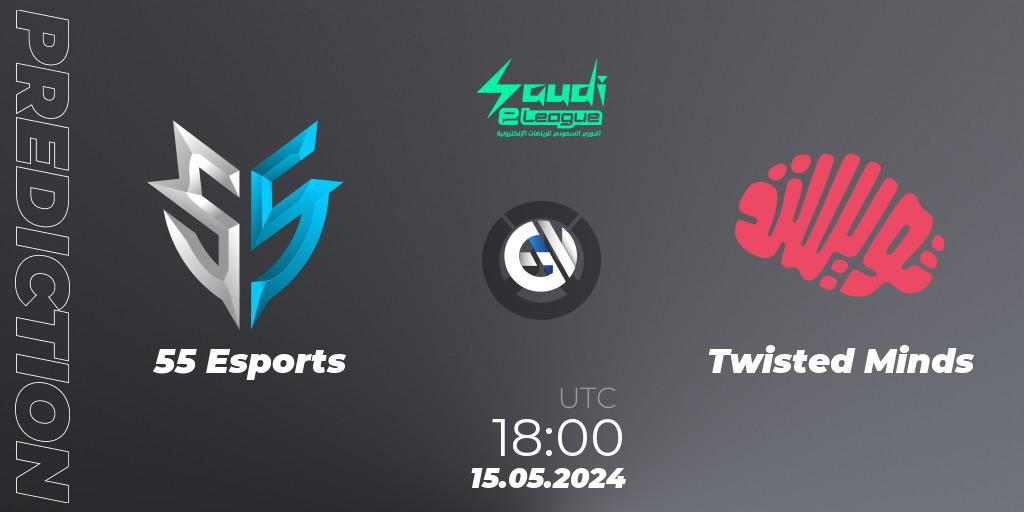 Prognose für das Spiel 55 Esports VS Twisted Minds. 15.05.2024 at 18:00. Overwatch - Saudi eLeague 2024 - Major 2 Phase 1