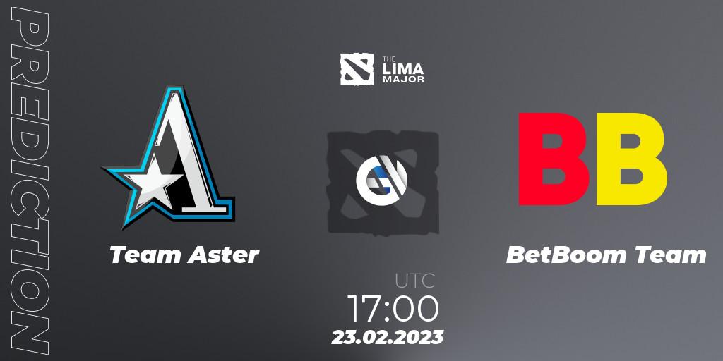 Prognose für das Spiel Team Aster VS BetBoom Team. 23.02.23. Dota 2 - The Lima Major 2023